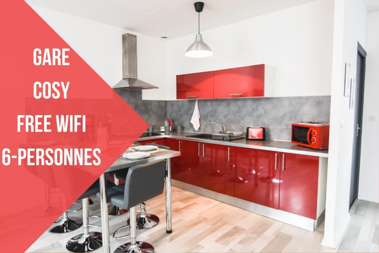 Appartement "Le Terminus " Gare-Cosy-Wifi 6 Personnes Saint-Quentin  Exterior photo